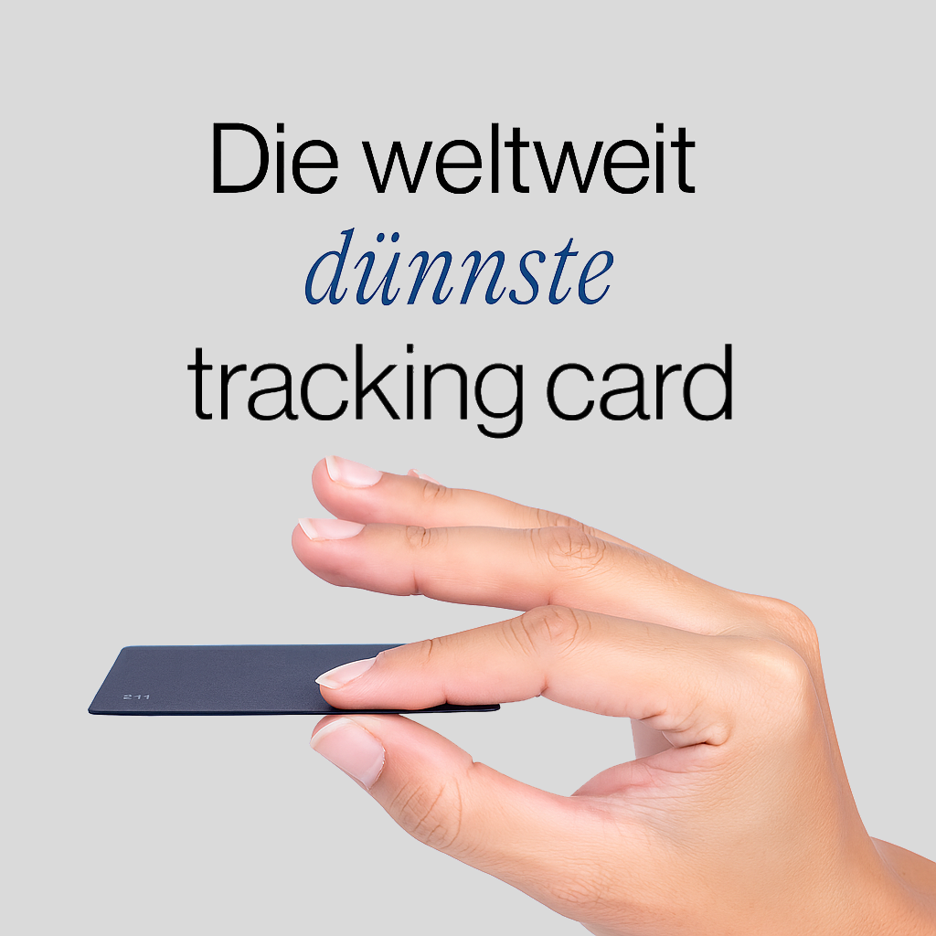 GuardCard - Verliere nie wieder deine Geldbörse, Tasche oder Gepäck