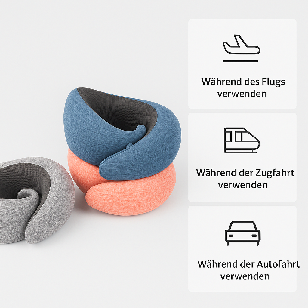 Flugbuddy - Nie wieder Nackenschmerzen beim Reisen - Julien